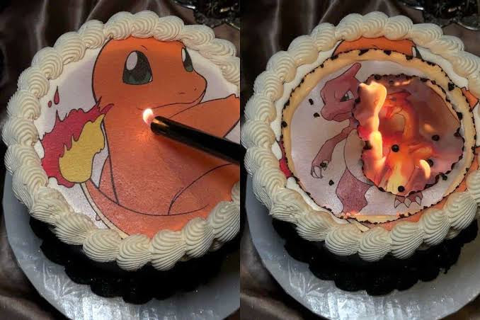 Burn away cake