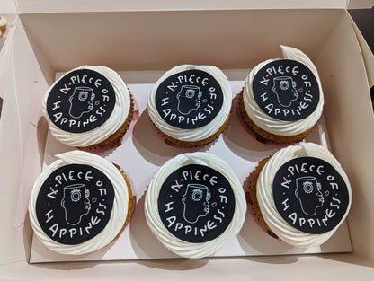 Cupcakes with Printed edible topper